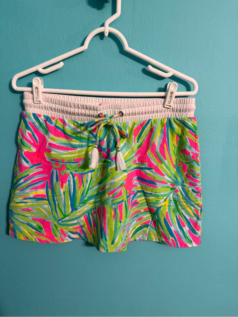 EUC Women’s Lilly Pulitzer Zia Skirt w/Tiki Punk Tropical Leaf Pattern Size M